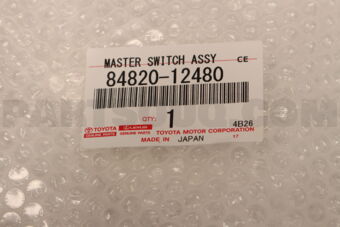 Toyota 8482012480 MASTER SWITCH ASSY, POWER WINDOW REGULATOR
