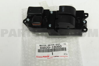 Toyota 8482016050 MASTER SWITCH ASSY, POWER WINDOW REGULATOR