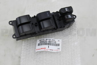 Toyota 8482060110 MASTER SWITCH ASSY, POWER WINDOW REGULATOR