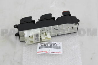Toyota 8482060110 MASTER SWITCH ASSY, POWER WINDOW REGULATOR