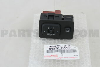 Toyota 8487060080 SWITCH ASSY, OUTER MIRROR