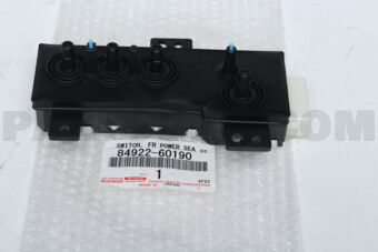 Toyota 8492260190 SWITCH, FRONT POWER SEAT