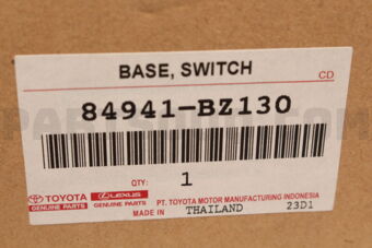 Toyota 84941BZ130 BASE, SWITCH