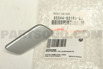 Toyota 8504460180B0 NOZZLE SUB-ASSY, TYPE1 H/LAMP WASHER, RH