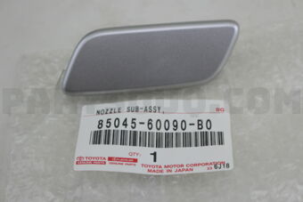 Toyota 8504560090B0 NOZZLE SUB-ASSY, TYPE1 H/LAMP WASHER, LH