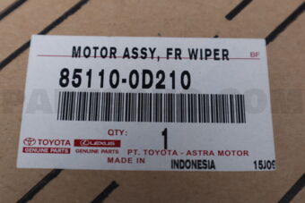 Toyota 851100D210 MOTOR ASSY, WINDSHIELD WIPER