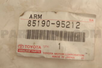 Toyota 8519095212 ARM ASSY, WINDSHIELD WIPER