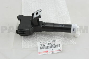 Toyota 8520760040 ACTUATOR SUB-ASSY, HEADLAMP WASHER, RH