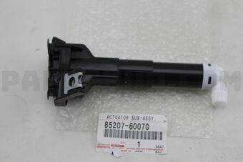 Toyota 8520760070 ACTUATOR SUB-ASSY, HEADLAMP WASHER, RH