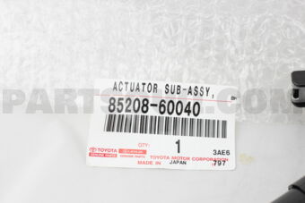 Toyota 8520860040 ACTUATOR SUB-ASSY, HEADLAMP WASHER, LH