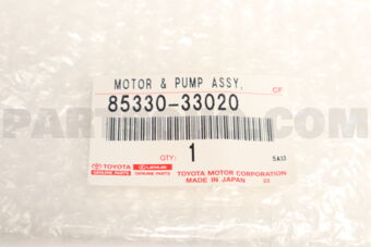 Toyota 8533033020 MOTOR & PUMP ASSY, WINDSHIELD WASHER
