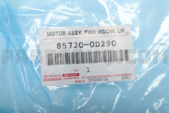 Toyota 857200D290 MOTOR ASSY, POWER