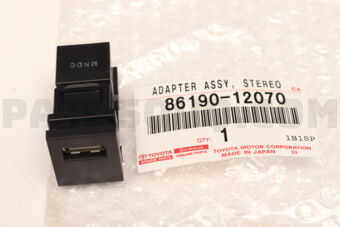 Toyota 8619012070 ADAPTER ASSY, STEREO