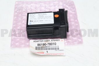 Toyota 8619078010 ADAPTER ASSY, STEREO