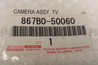 Toyota 867B050060 CAMERA ASSY, TV
