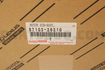 Toyota 8710326210 MOTOR SUB-ASSY