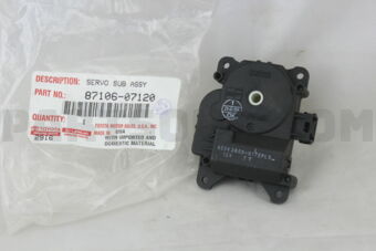 Toyota 8710607120 DAMPER SERVO SUB-ASSY, AIR CONDITIONER RADIATOR, NO.1