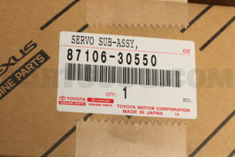 Toyota 8710630550 DAMPER SERVO SUB-ASSY, AIR CONDITIONER RADIATOR, NO.3