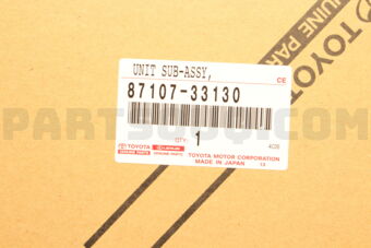 Toyota 8710733130 UNIT SUB-ASSY