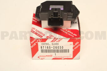 Toyota 8716526030 CONTROL, BLOWER