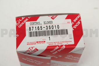 Toyota 8716536010 CONTROL, BLOWER
