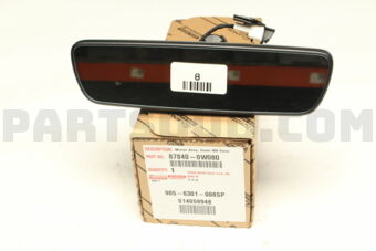 Toyota 878400W080 MIRROR ASSY, INNER