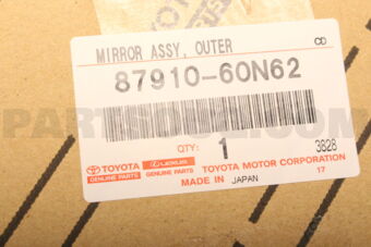 Toyota 8791060N62 MIRROR ASSY OUTER