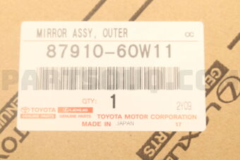 Toyota 8791060W11 MIRROR ASSY OUTER