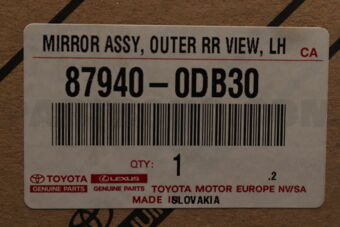 Toyota 879400DB30 MIRROR ASSY, OUTER