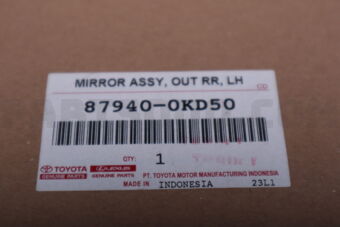 Toyota 879400KD50 MIRROR ASSY, OUTER