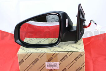 Toyota 8794042B70 MIRROR ASSY, OUTER REAR VIEW, LH