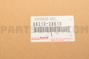 Toyota 8831028610 COMPRESSOR ASSY, W/PULLEY