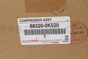 Toyota 883200K520 COMPRESSOR ASSY
