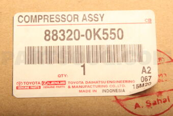 Toyota 883200K550 COMPRESSOR ASSY