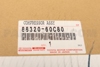 Toyota 8832060C80 COMPRESSOR ASSY