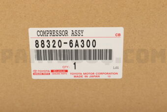 Toyota 883206A300 COMPRESSOR ASSY, COOLER