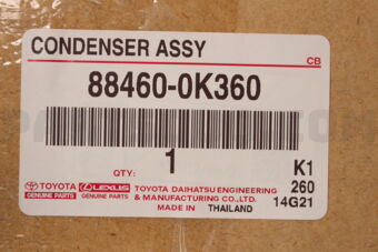 Toyota 884600K360 CONDENSER ASSY