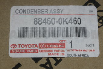 Toyota 884600K460 CONDENSER ASSY