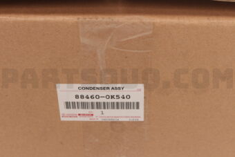 Toyota 884600K540 CONDENSER ASSY, COOLER