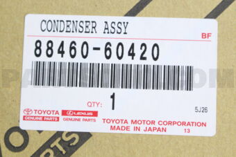 Toyota 8846060420 CONDENSER ASSY, COOLER