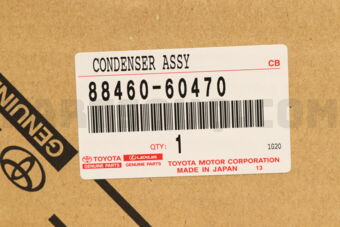 Toyota 8846060470 CONDENSER ASSY, COOLER