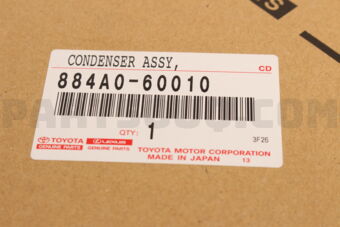 Toyota 884A060010 CONDENSER ASSY