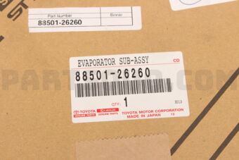Toyota 8850126260 EVAPORATOR SUB-ASSY (REAR)