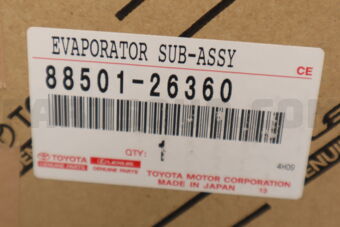 Toyota 8850126360 EVAPORATOR SUB-ASSY