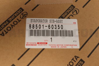 Toyota 8850160350 EVAPOLATOR SUB-ASSY, COOLER (COOL BOX)