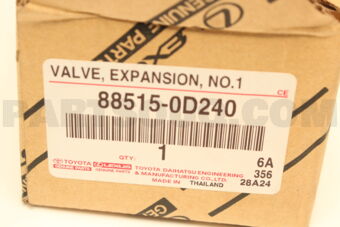 Toyota 885150D240 VALVE, COOLER EXPANSION