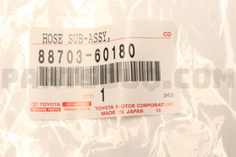 Toyota 8870360180 HOSE SUB-ASSY, DISCHARGE