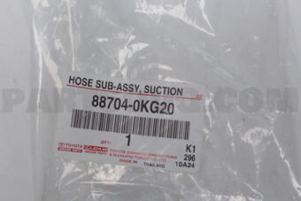 Toyota 887040KG20 HOSE SUB-ASSY SUCTI