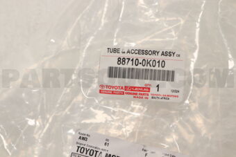 Toyota 887100K010 TUBE ASSY, AIRCONDITIONER