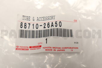 Toyota 8871026A50 TUBE & ACCESSORY